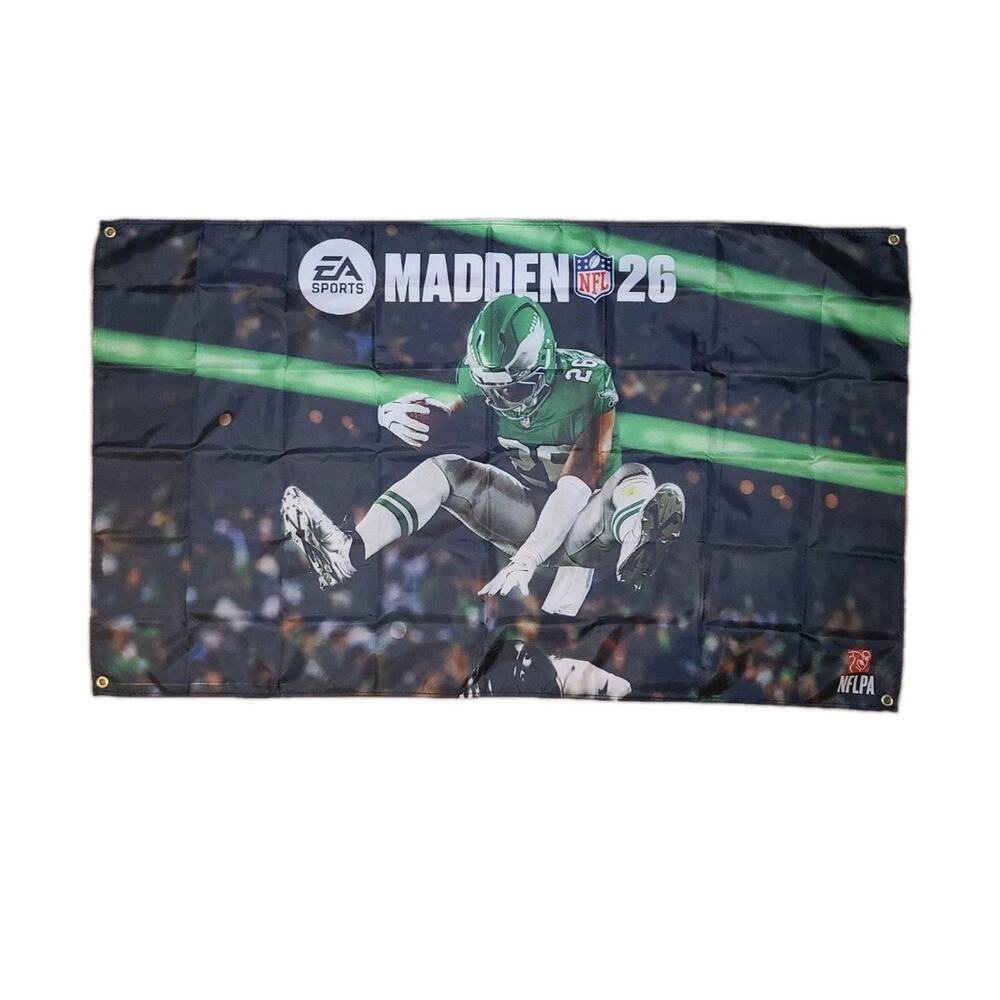 Brand New Saquon Barkley Madden 2026 Gamestop Exclusive Flag Eagles NFL